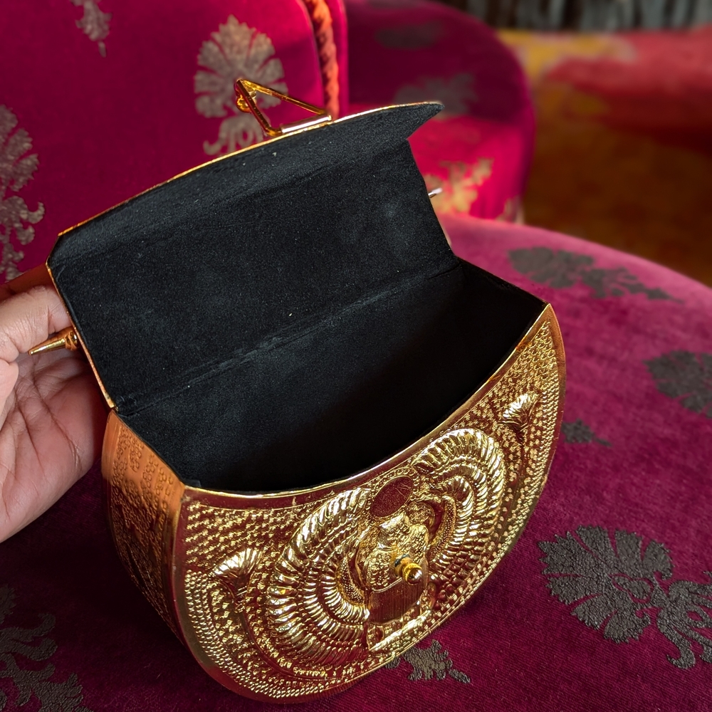 Copper Handcarved Metal Egyptian Handbag - Picture 5 of 10
